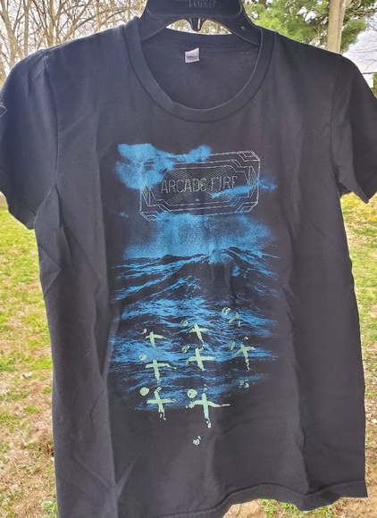 American Apparel Tops Arcade Fire Neon Bible Tour Shirt Poshmark